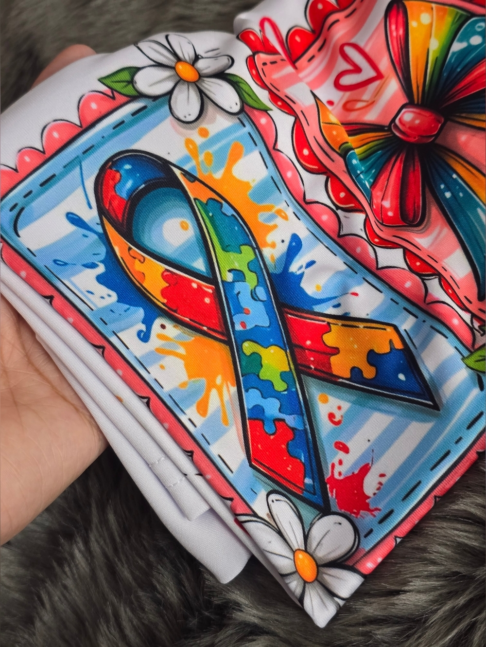 Autism Awareness Graphic Tee - White Womens Size S & M Available Only New✨️ - Picture 6 of 6